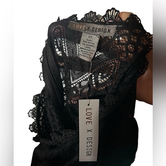 Love X Design Black Lace Midi Dress NWT - Picture 4 of 5